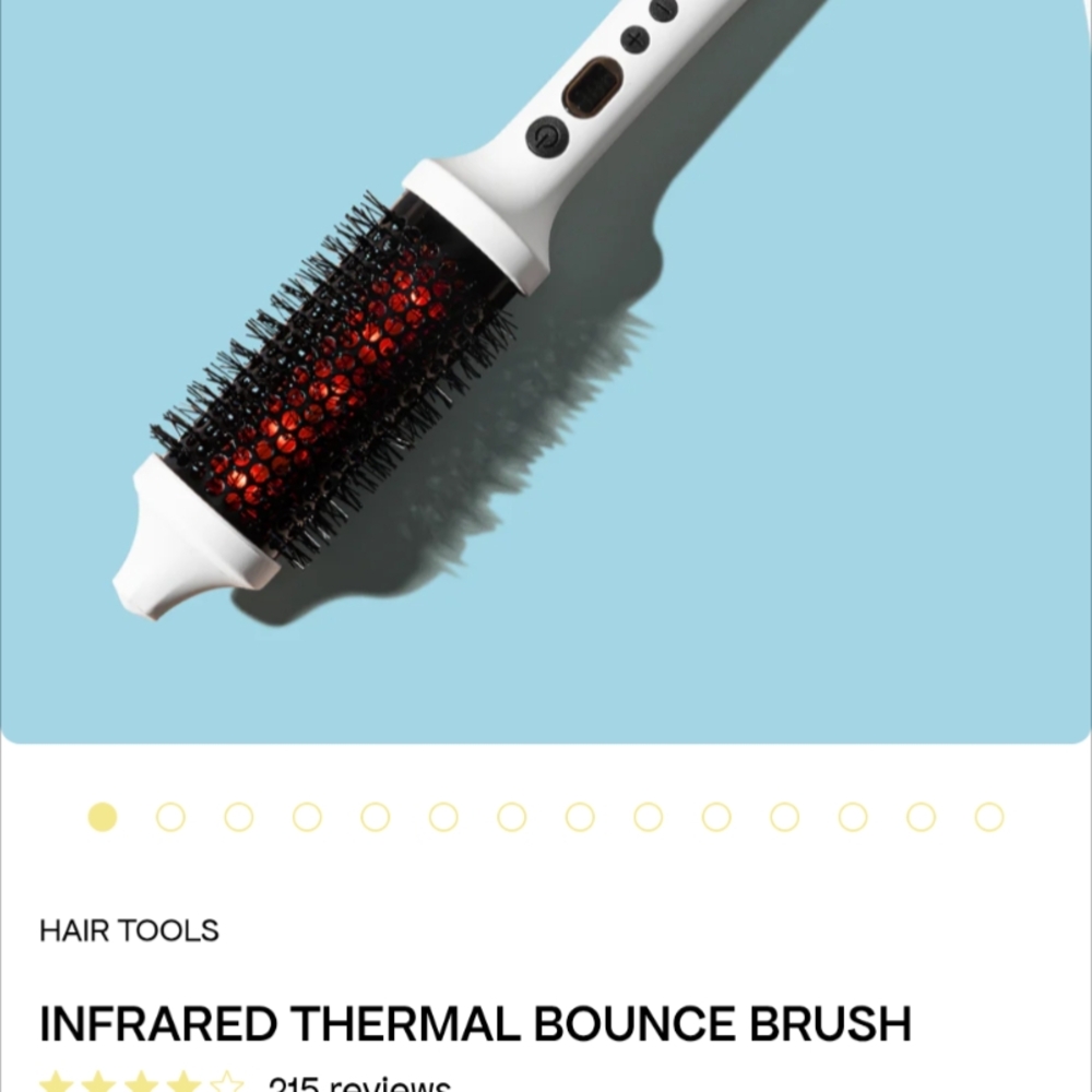 Infrared Thermal Bounce Brush - White and Black